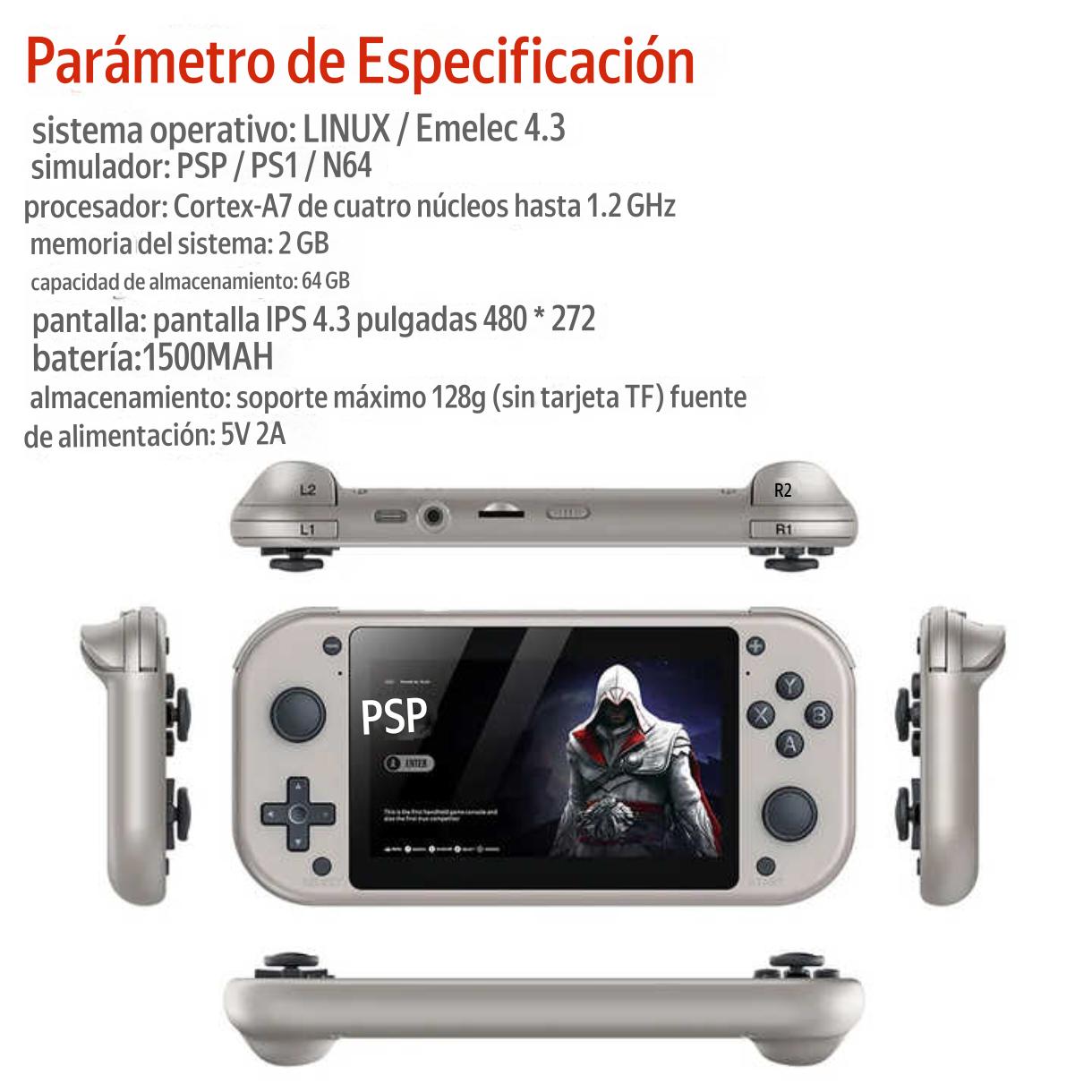 Consola M17 de Juegos PSP N64 PORTATIL